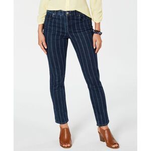 Style & Co Striped Skinny Ankle Jeans